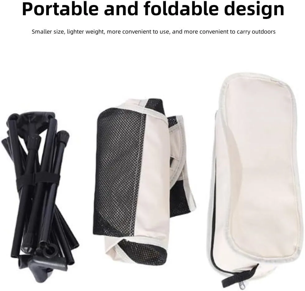 , High Back Camping Chair, Lightweight Portable Camping Chairs with Headrest and Bag, Suitable for Outdoor Backpacking Hiking Fishing Travel Picnic