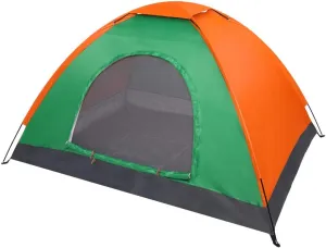 2 Person Camping Tent, Dome Tent Outdoor, Easy Set Up Shelter with Rain Fly & Carry Bag for Camping, Beach, Hiking, Survival, normal, green