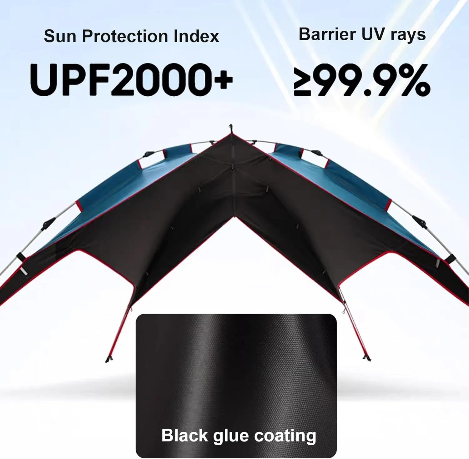 3-4 Person Camping Dome Tent, Pop-Up Camping Tent with Instant Setup, Waterproof,Spacious, Lightweight Portable Backpacking Tent for Outdoor Camping/Hiking(A,Khaki)