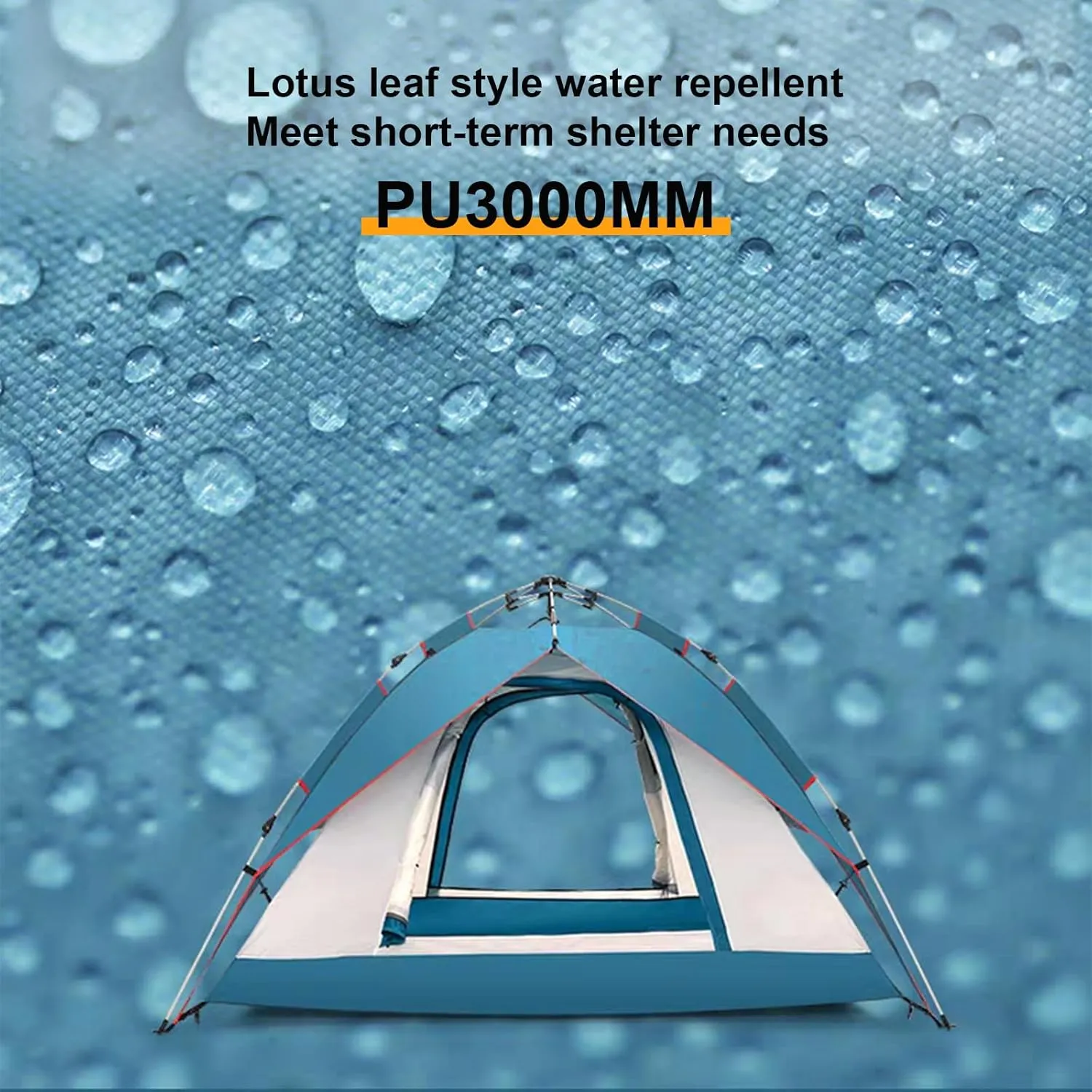 3-4 Person Camping Dome Tent, Pop-Up Camping Tent with Instant Setup, Waterproof,Spacious, Lightweight Portable Backpacking Tent for Outdoor Camping/Hiking(A,Khaki)