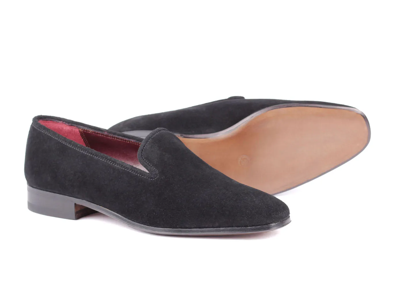 8287 - Wholecut Loafer - Black Suede