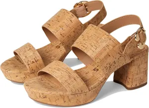 Aerosoles Women's Camera Heeled Sandal, Natural Cork, 8.5