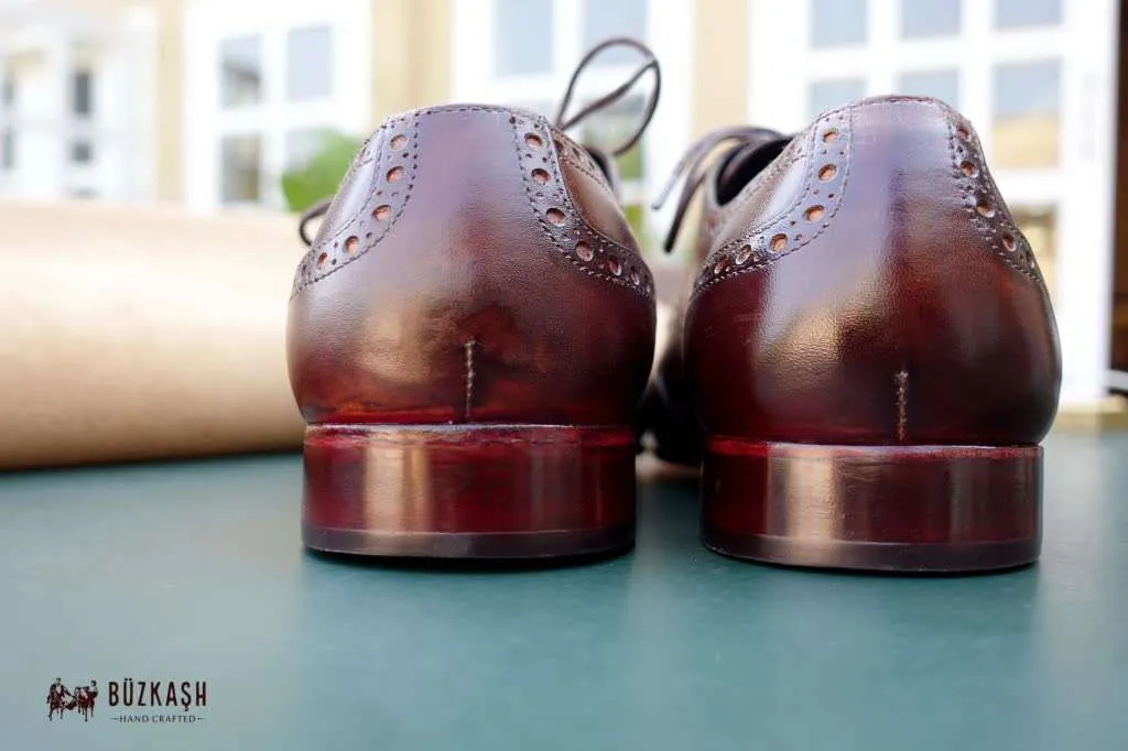 Aügeron - Brogue Derby in Tobacco