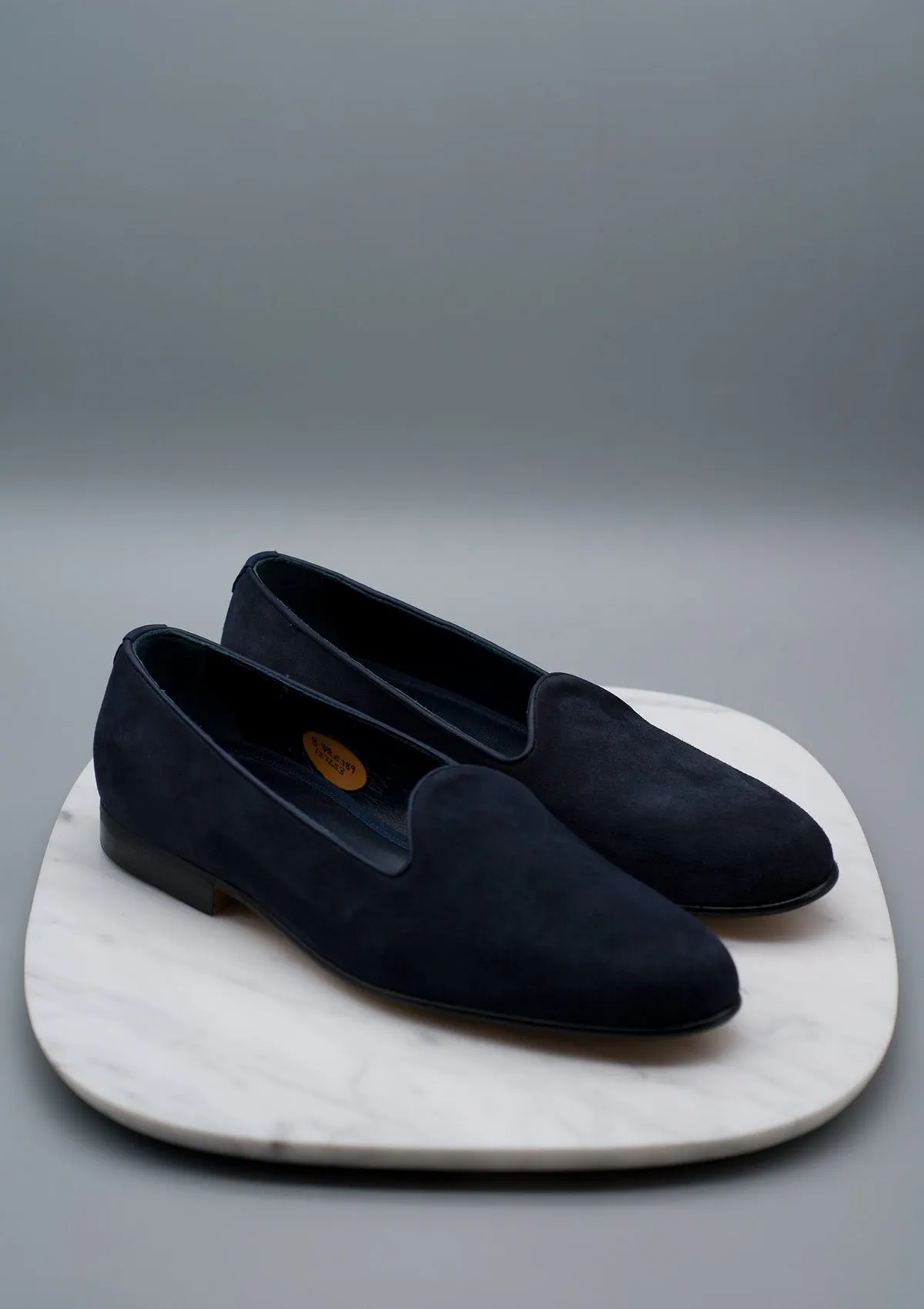 Albert Navy Kid Suede