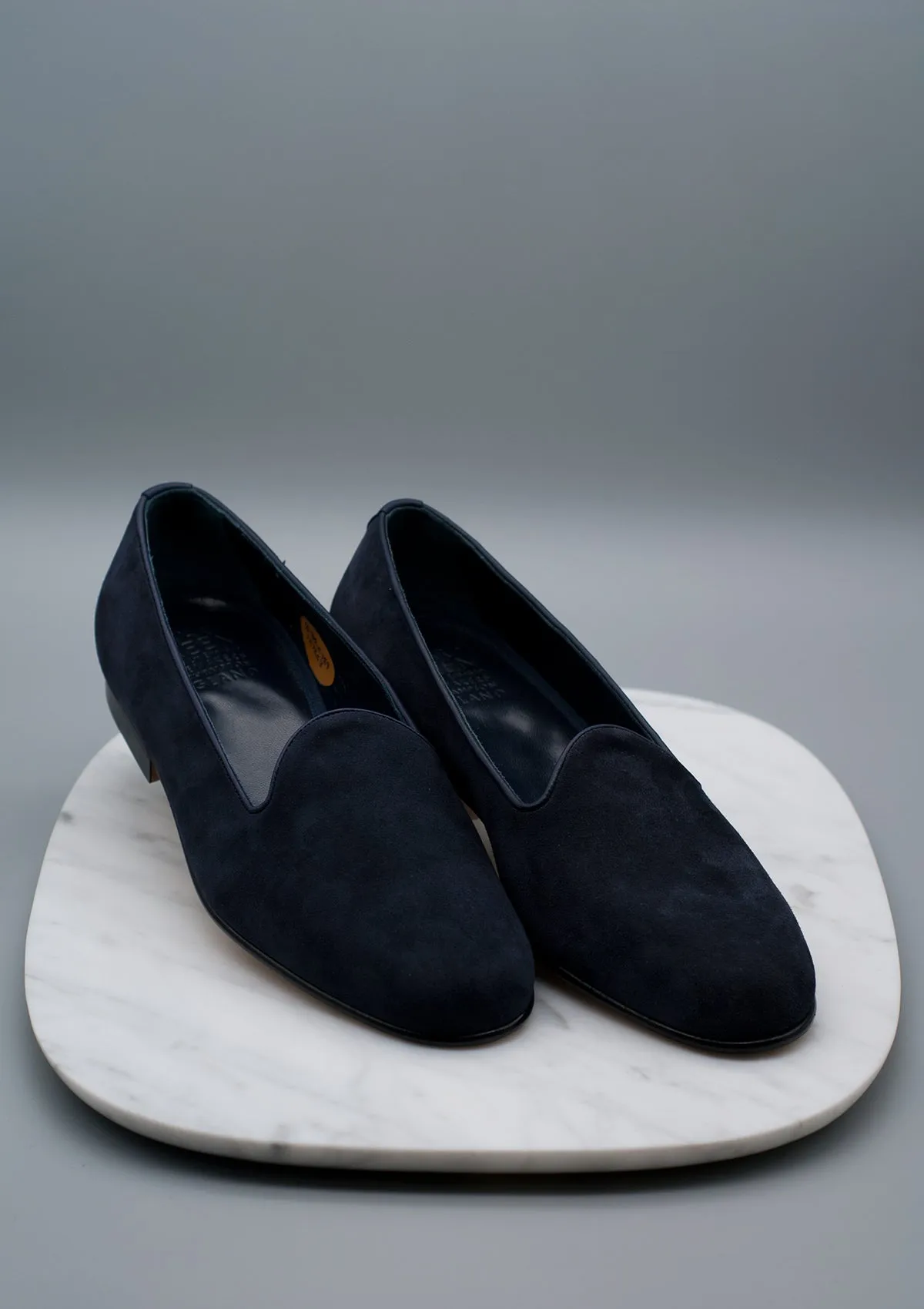 Albert Navy Kid Suede