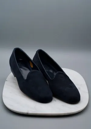 Albert Navy Kid Suede