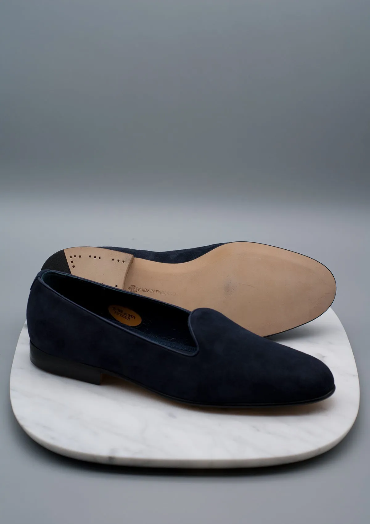 Albert Navy Kid Suede