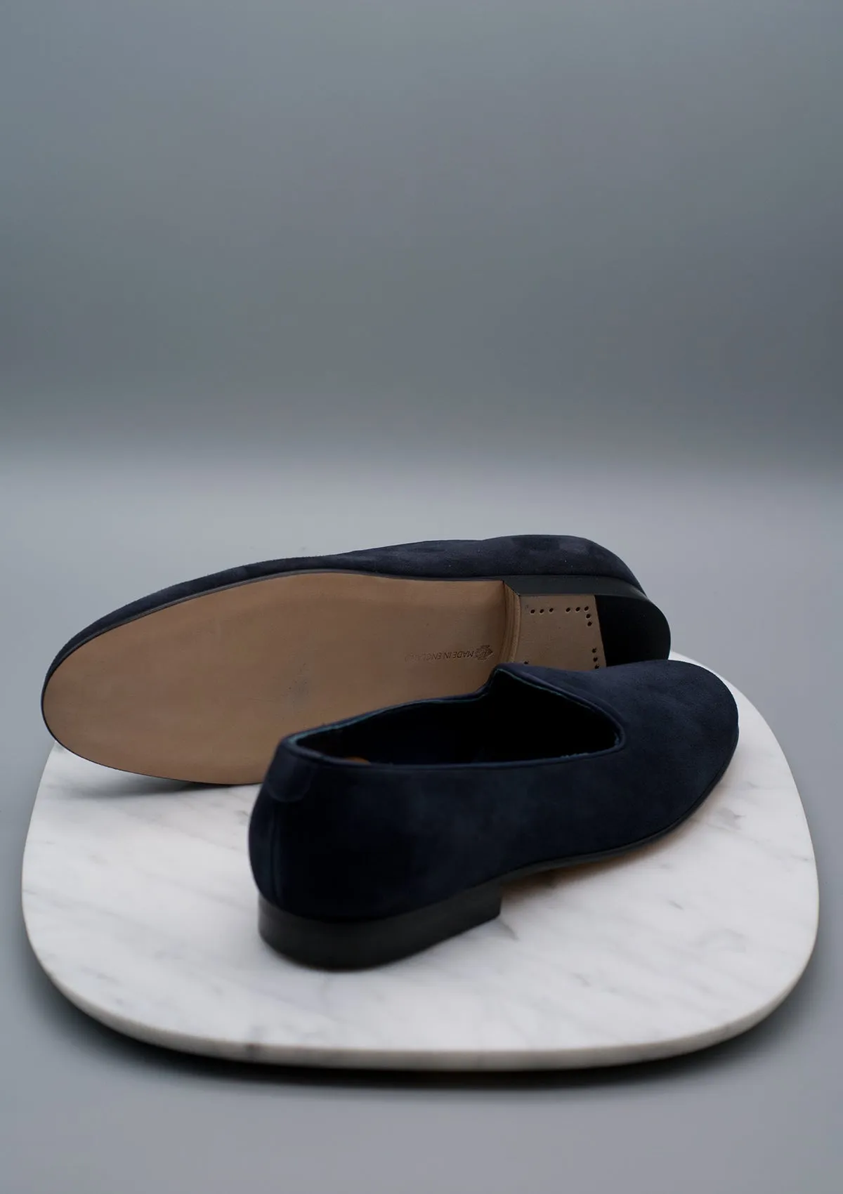 Albert Navy Kid Suede
