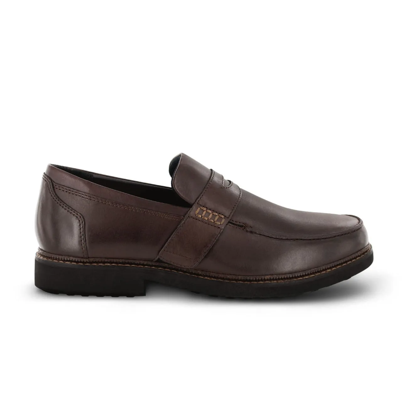 Apexfoot Men's Strap Loafer Lexington - Brown - Medium (D)