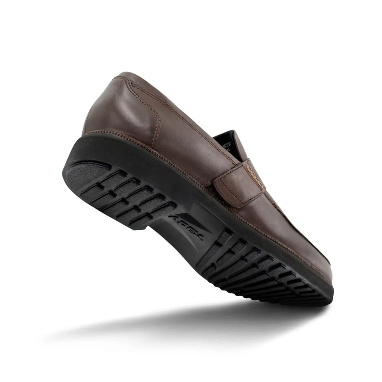 Apexfoot Men's Strap Loafer Lexington - Brown - Medium (D)