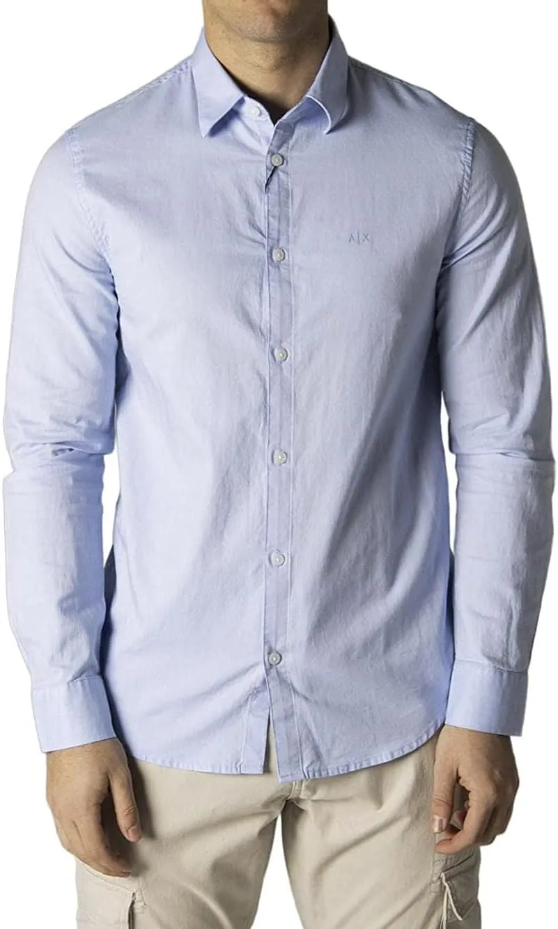 Armani Exchange Men's Slim Fit Oxford Button Up Shirt