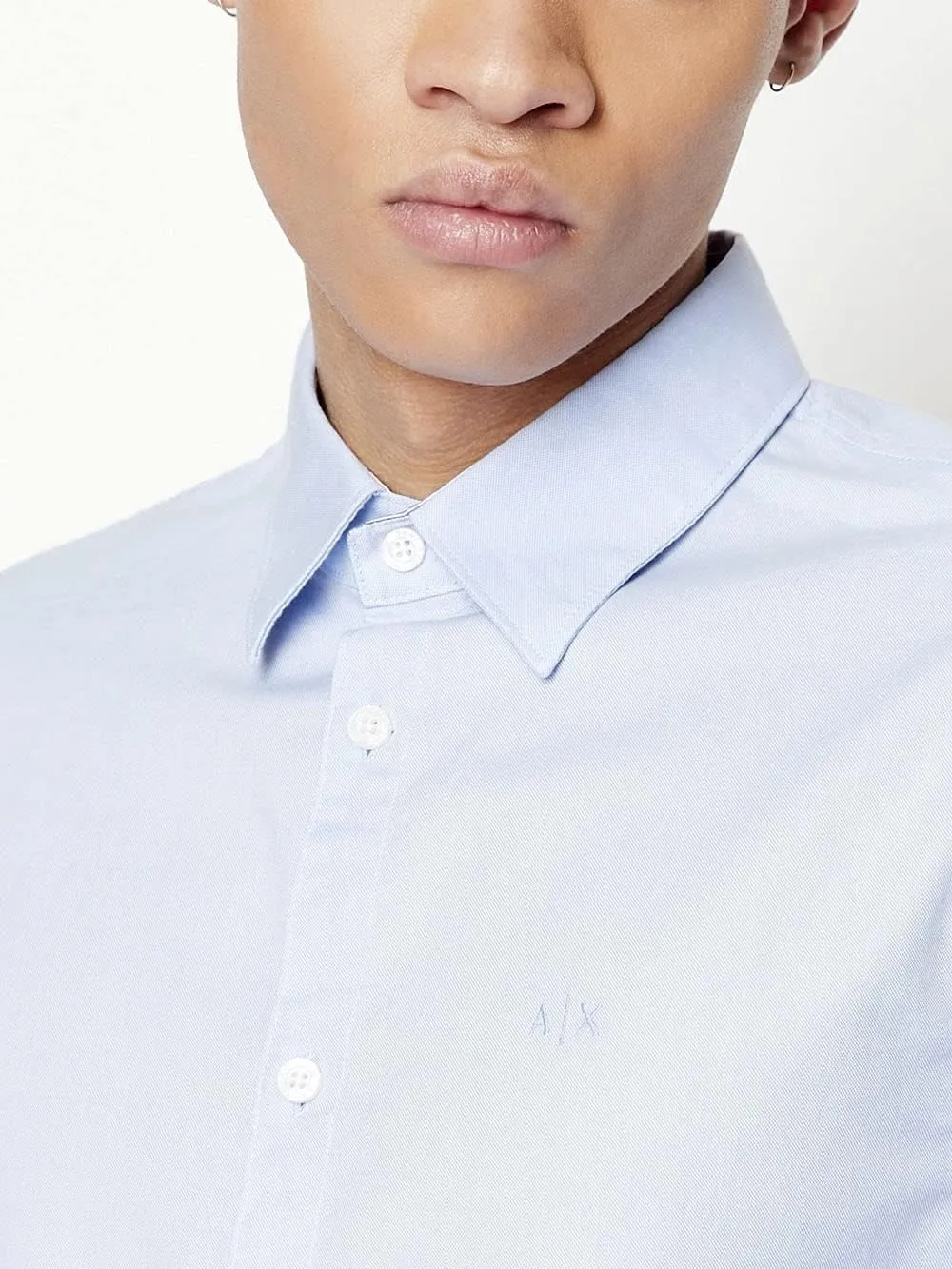 Armani Exchange Men's Slim Fit Oxford Button Up Shirt