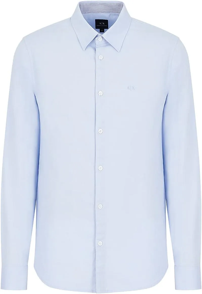 Armani Exchange Men's Slim Fit Oxford Button Up Shirt