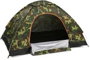 Automatic Pop Up Camping Tent, Outdoor Family Quick Open Beach Tents Portable Foldable Windproof Waterproof Ultralight Instant Setup Tent for 4 Season