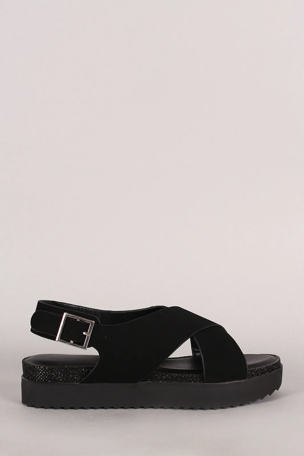 Bamboo Strap Wide End-to-end encryption Sandal Cross Complete catalog