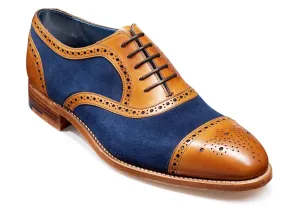 Barker Hursley - Cedar Calf/Navy Suede - 6.5 F