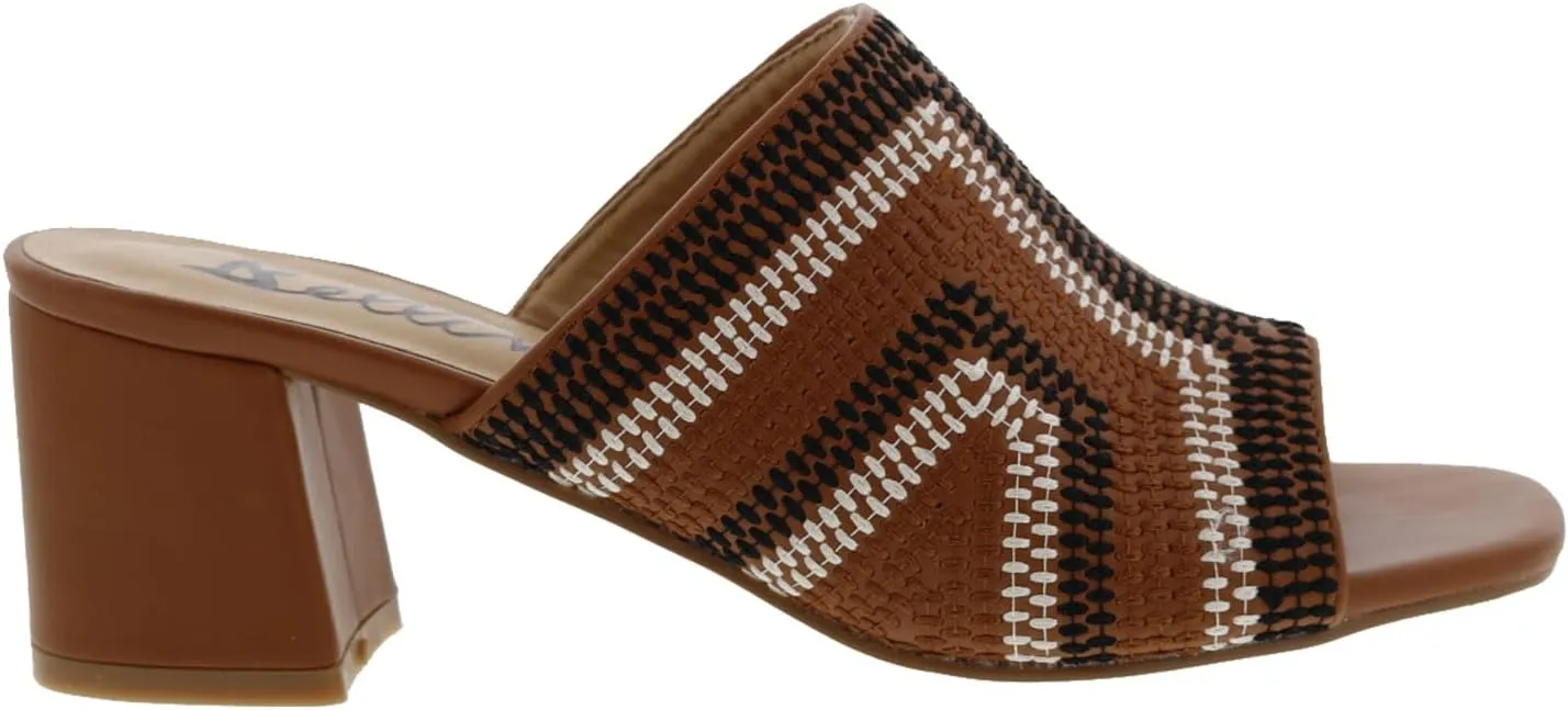 Bellini Faint Womens Slip On Chunky Heel Mule