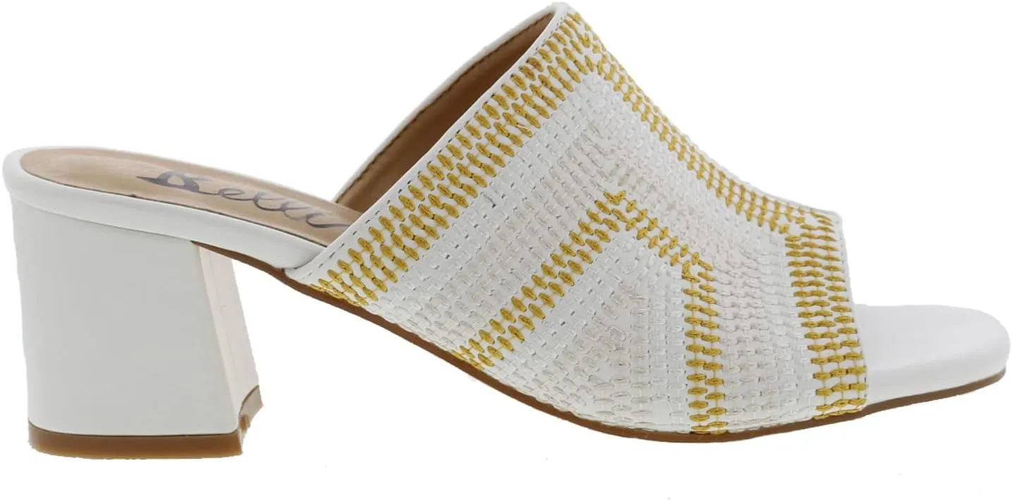 Bellini Faint Womens Slip On Chunky Heel Mule