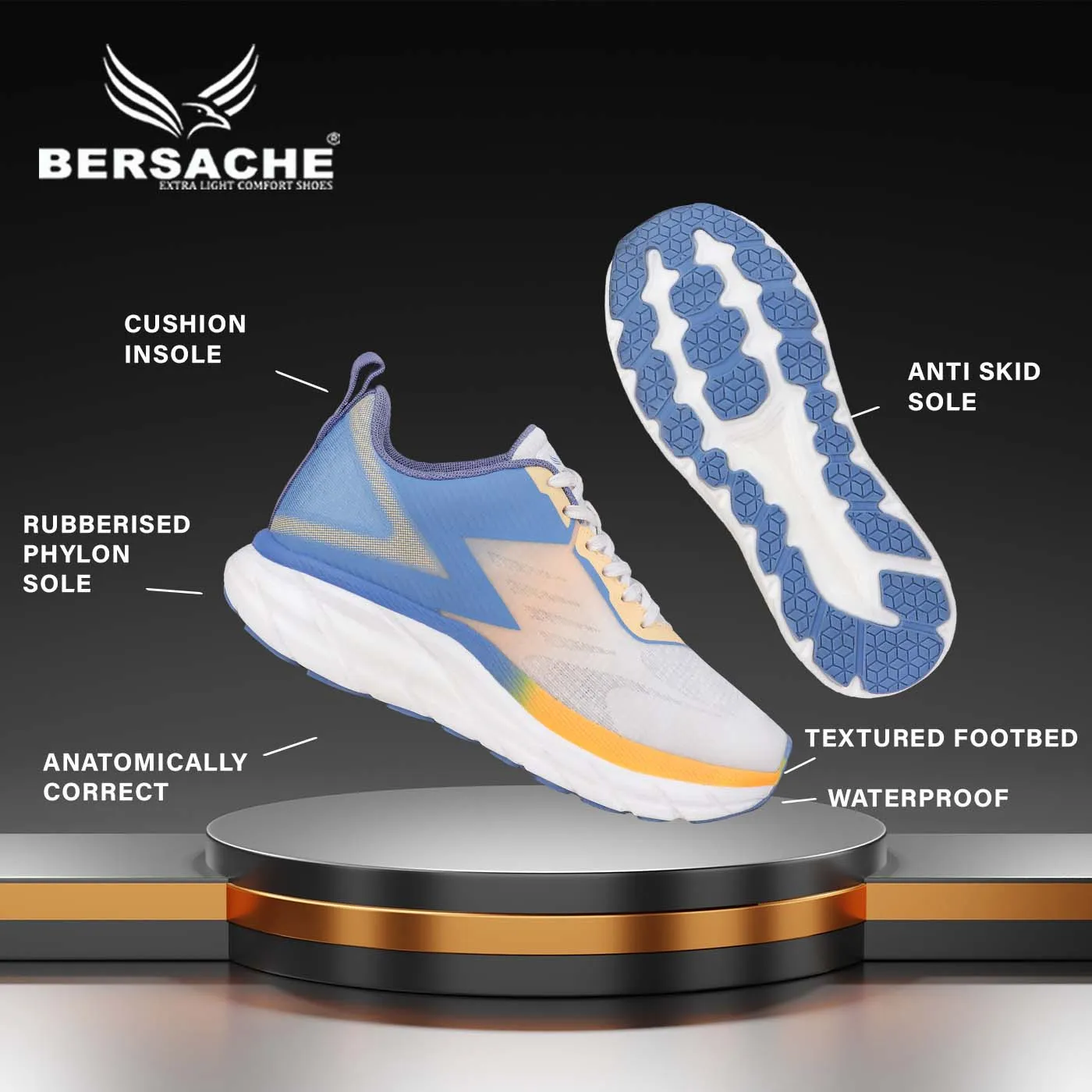Bersache Sneaker, Loafers ,Casual With Extra Comfort Sneakers For Men 9110