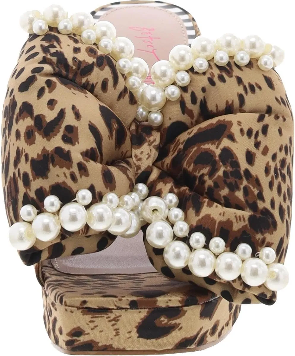 Betsey Johnson Women's Maccie Heeled Sandal