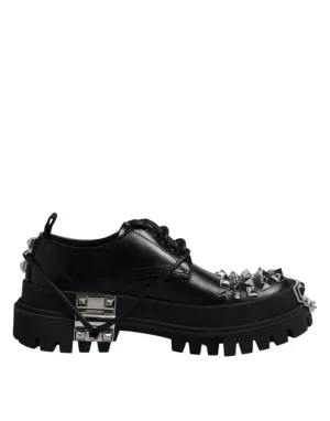 Black Gabbana Derby Shoes 5-star customer support Embellished Leather & Dolce Trekking No-hassle exchange