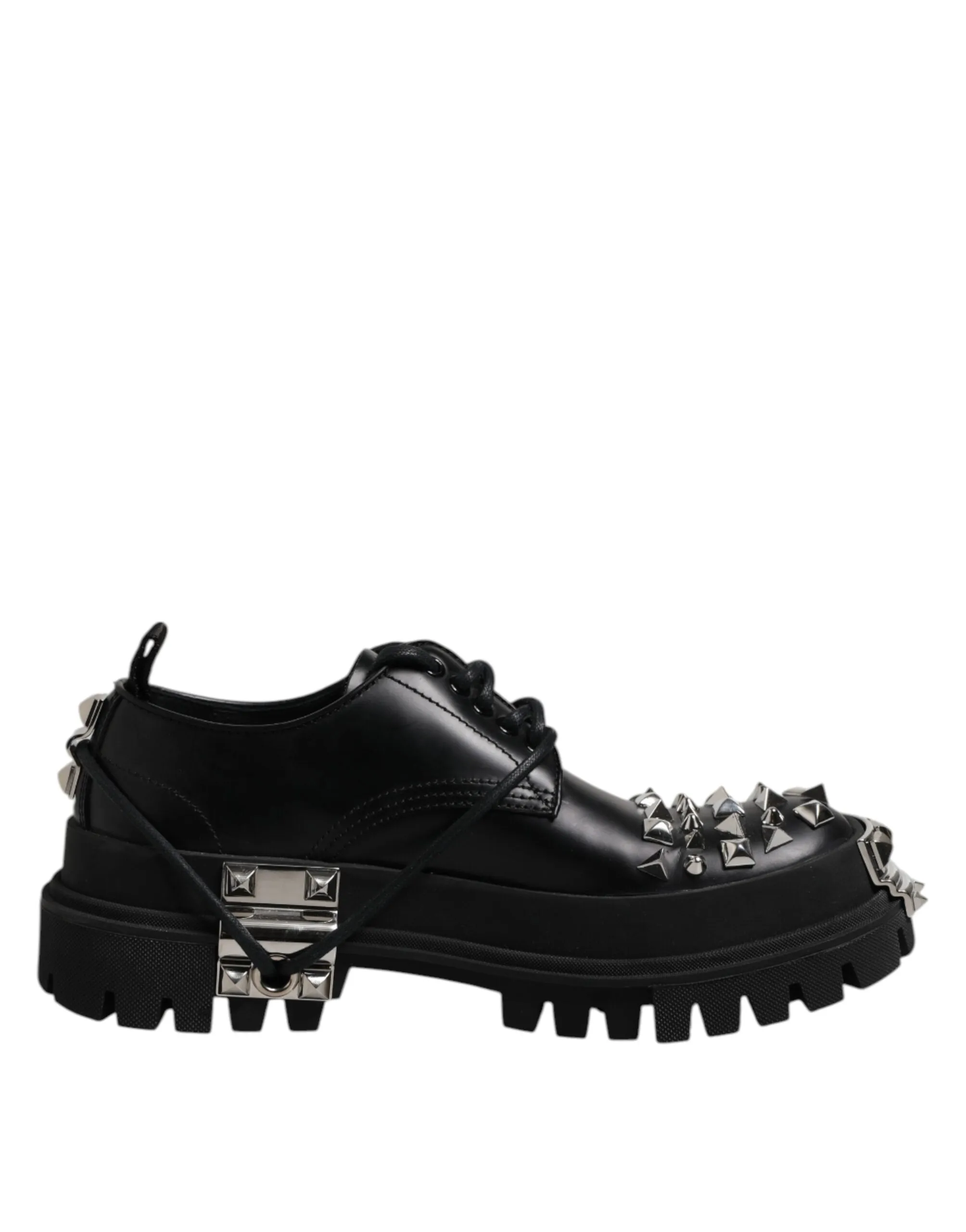 Black Gabbana Derby Shoes 5-star customer support Embellished Leather & Dolce Trekking No-hassle exchange