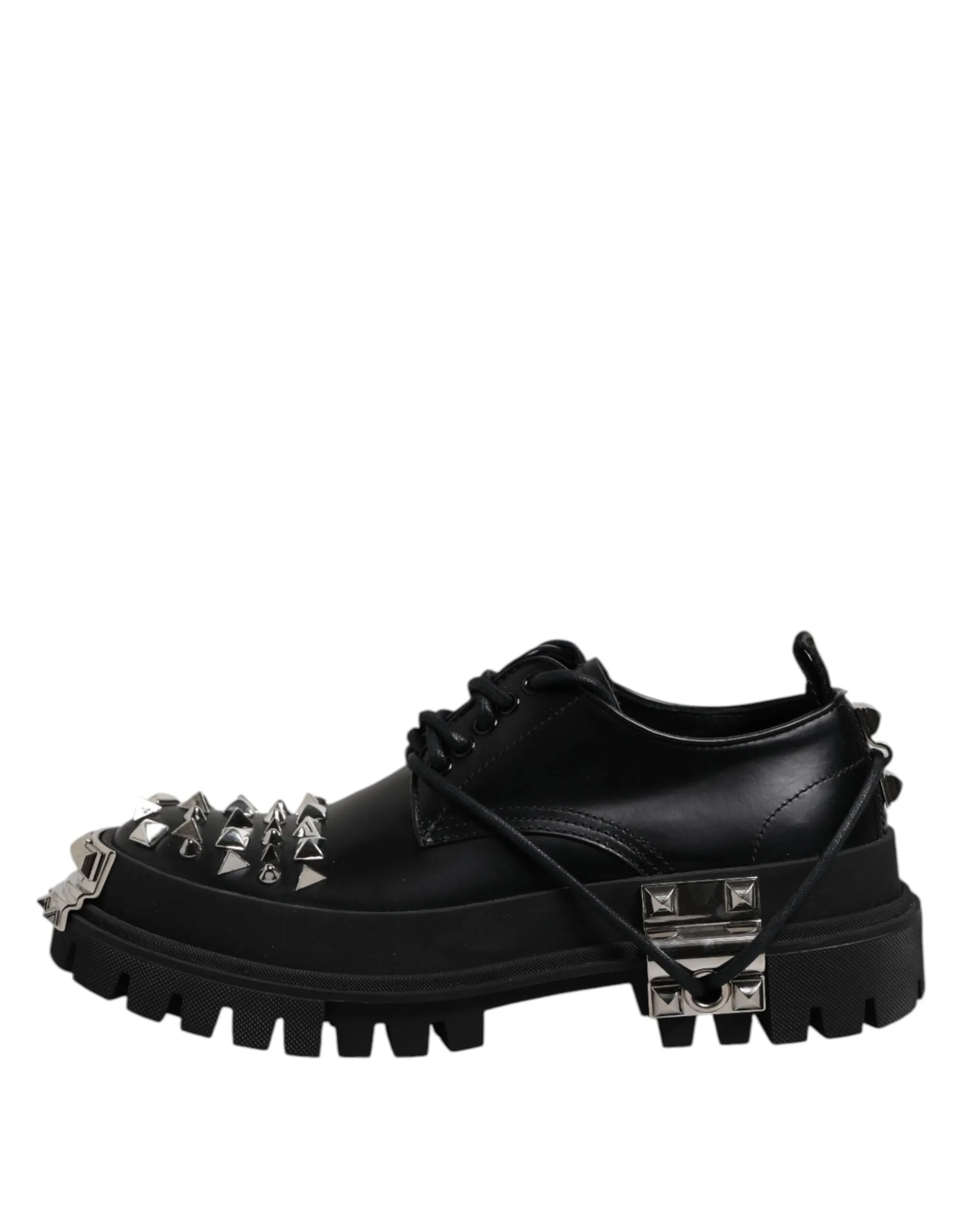 Black Gabbana Derby Shoes 5-star customer support Embellished Leather & Dolce Trekking No-hassle exchange