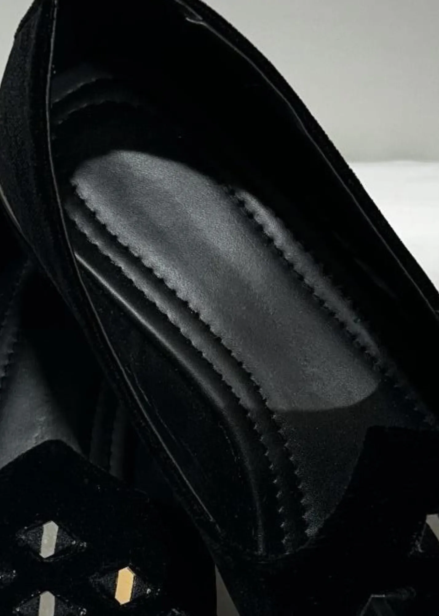BLACK VELVET MIRRORWORK SHOES FOR MEN
