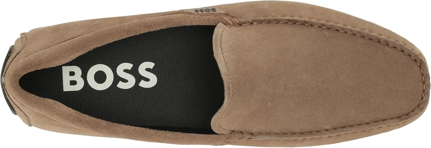 BOSS Men's Noel Suede Leather Moccasin Loafer