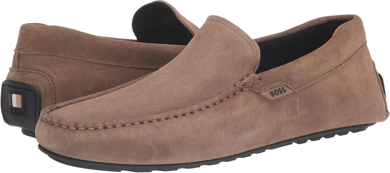 BOSS Men's Noel Suede Leather Moccasin Loafer