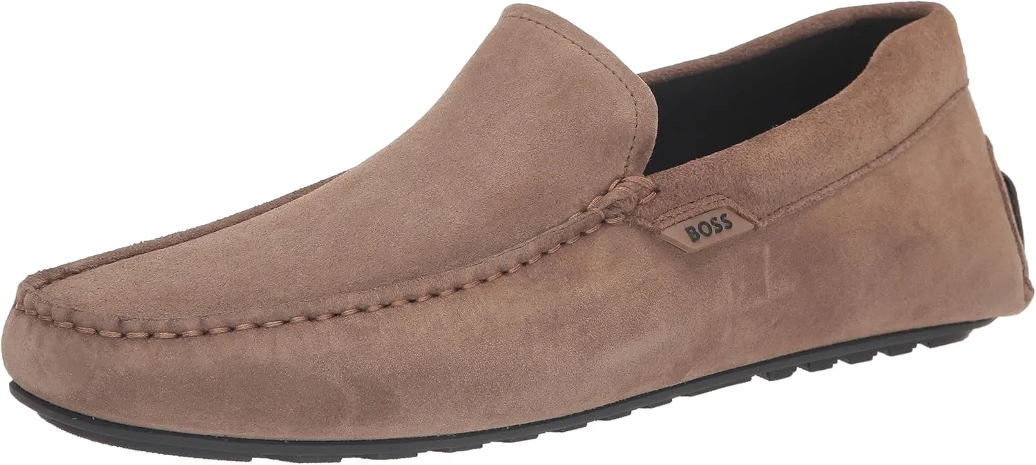 BOSS Men's Noel Suede Leather Moccasin Loafer
