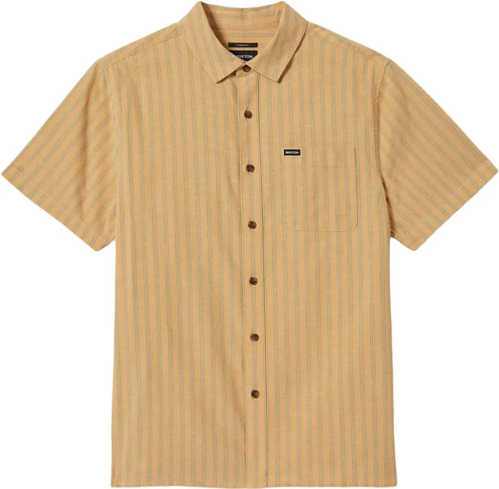 Brixton Cru Oxford Mens Stripe Button Up Shirt
