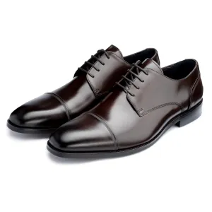 Broad Brown Derby Shoes