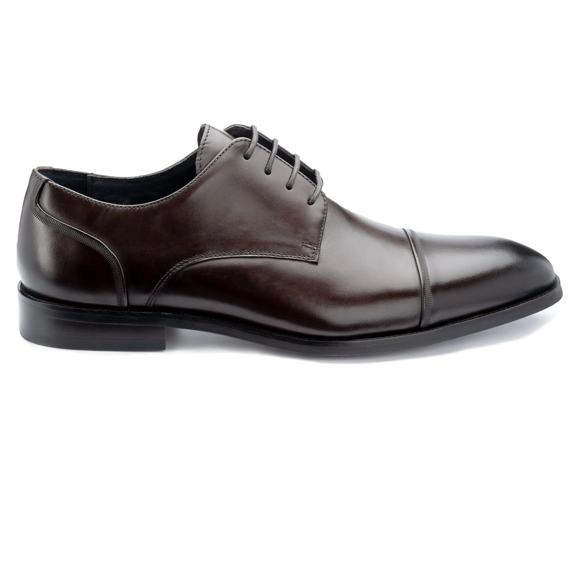 Broad Brown Derby Shoes