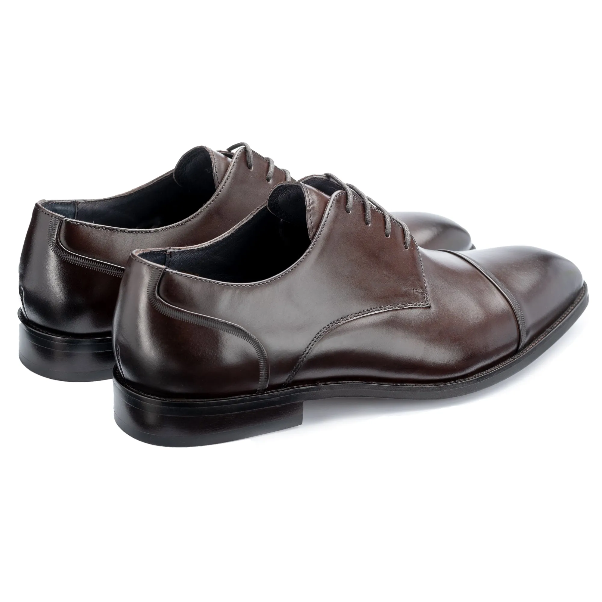 Broad Brown Derby Shoes