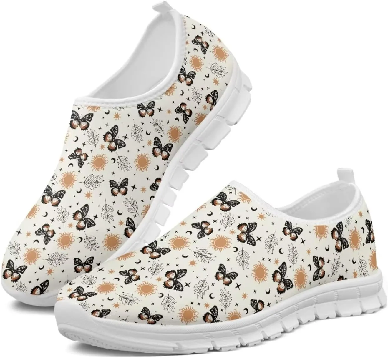 Butterfly Loafers for Women Casual Dress Work Shoes Slip-On Business Work Outdoor Sneaker