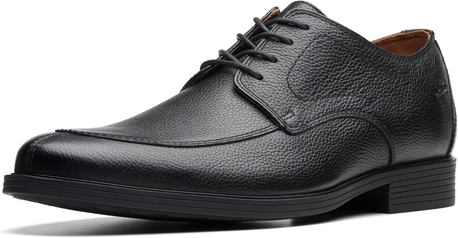 Clarks Mens Lace Up Leather Oxfords