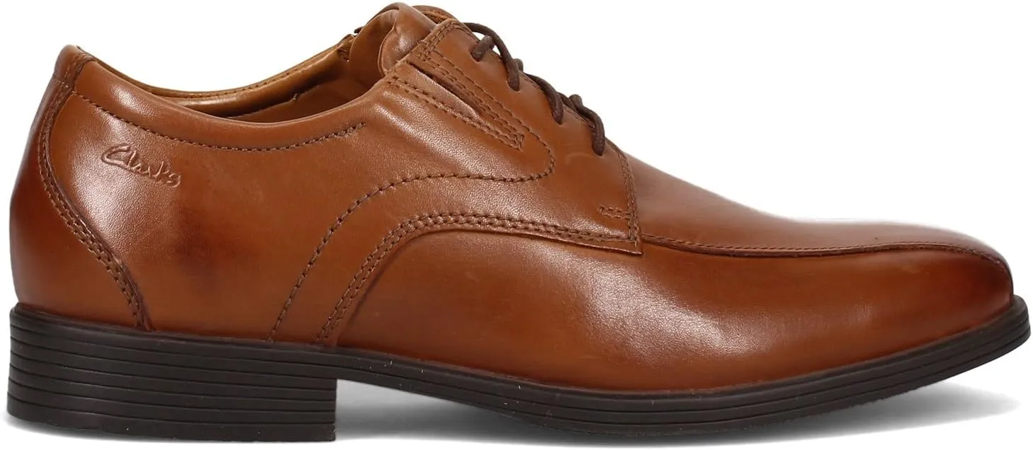 Clarks Mens Whiddon Pace Leather Comfort Insole Derby Shoes