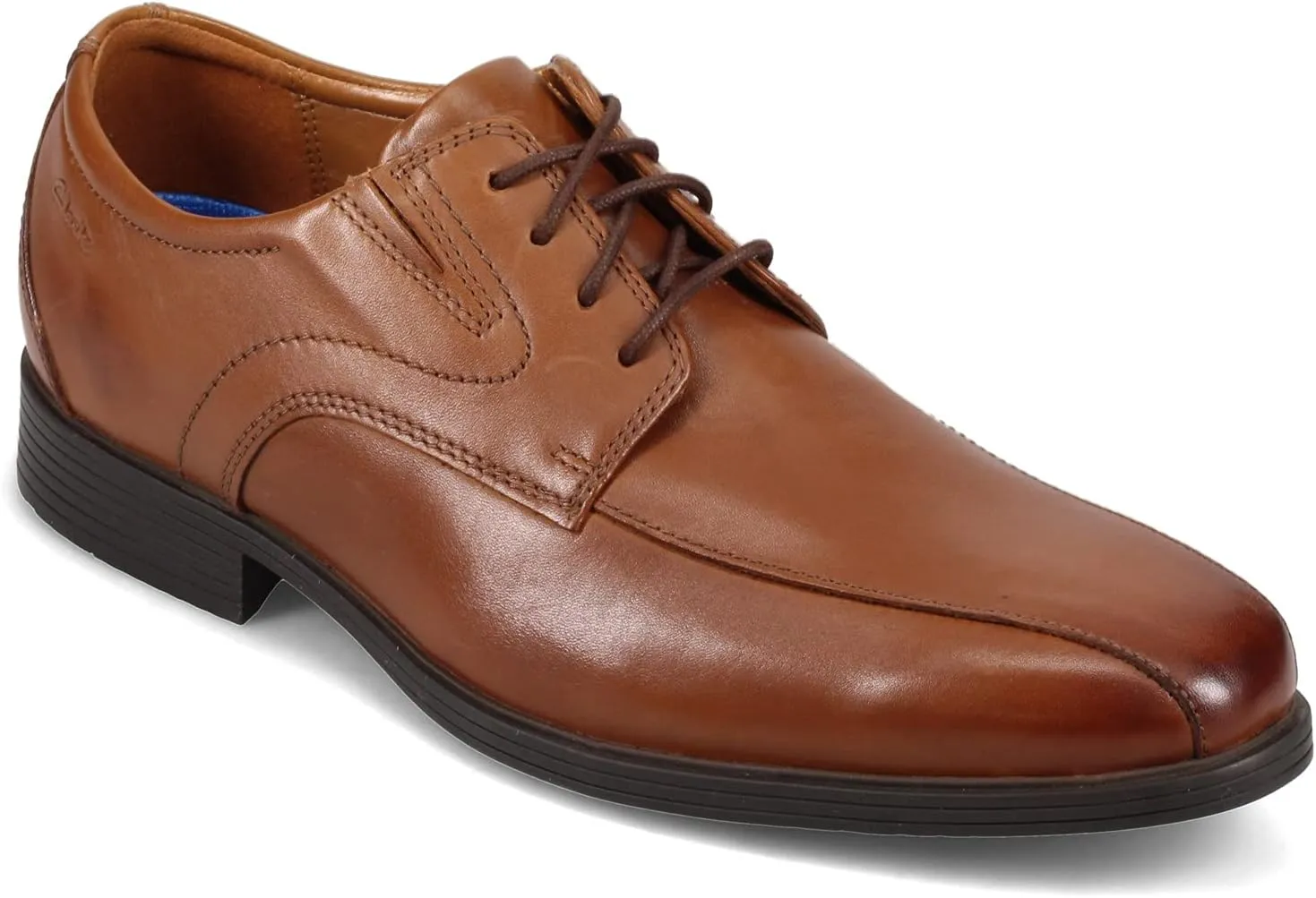 Clarks Mens Whiddon Pace Leather Comfort Insole Derby Shoes