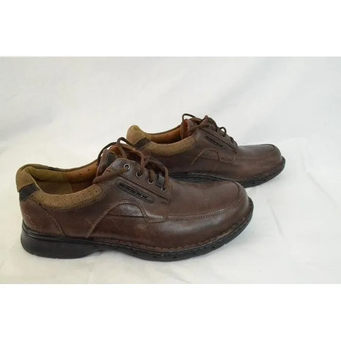 Clarks Unstructured Men's Un.Bend Casual Oxford. Size 14 - Brown