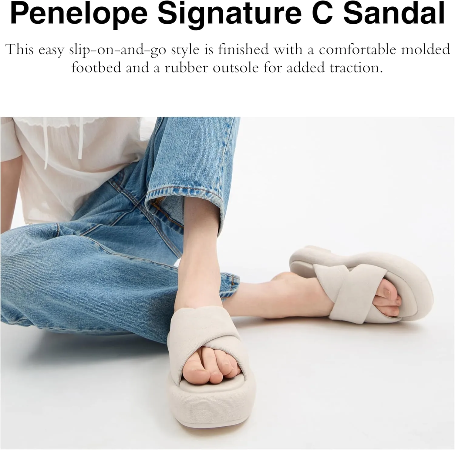 Coach Women's Penelope Signature C Sandal Platform