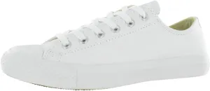 Converse Unisex Chuck Taylor® All Star® Leather Ox White Monochrome Men's 7.5, Women's 9.5 Medium