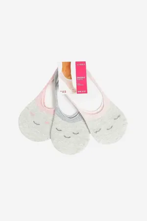 Cotton Invisible Socks - 3 Pairs