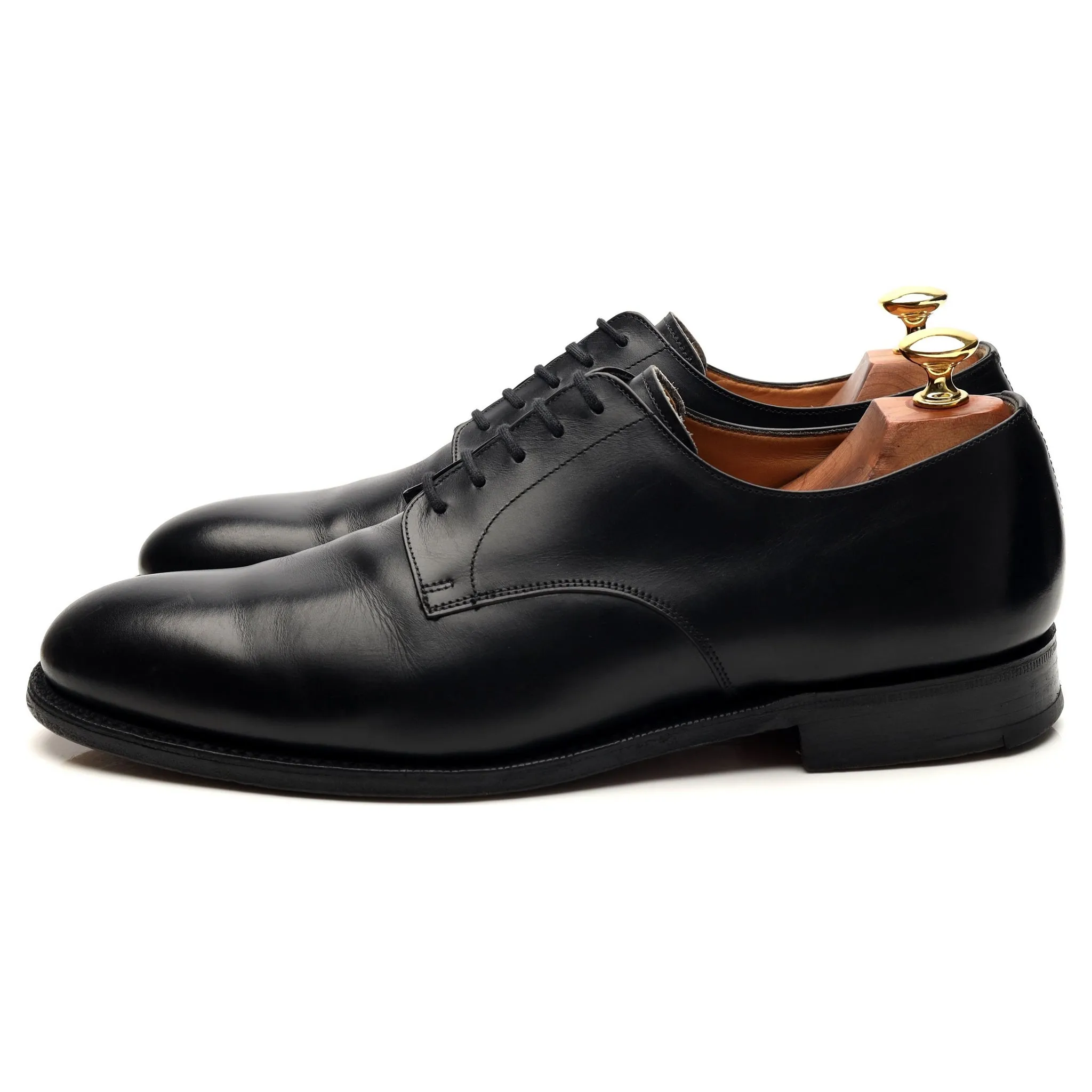 'Cranfield' Black Leather Derby UK 9 F