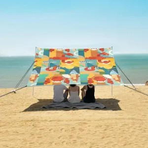 Creative Lobster Beach Camping Tent Sun Shelter for Whole Family, Beach Shade Canopy with UPF50  UV Protection,Easy Set Up and Carry,Outdoor Shade for Trips, Fishing, Backyard Fun Picnics