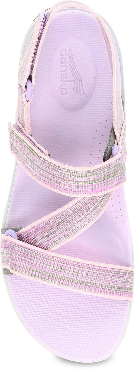 Dansko Rayna Fully Adjustable Sport Sandal for Women - Lightweight EVA Midsole and Rubber Outsole - Natural Arch Technology for Added Support - Hook and Loop Closure