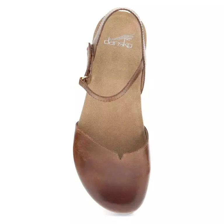 Dansko Women's Rowan Tan Waxy Burnished 6025155300