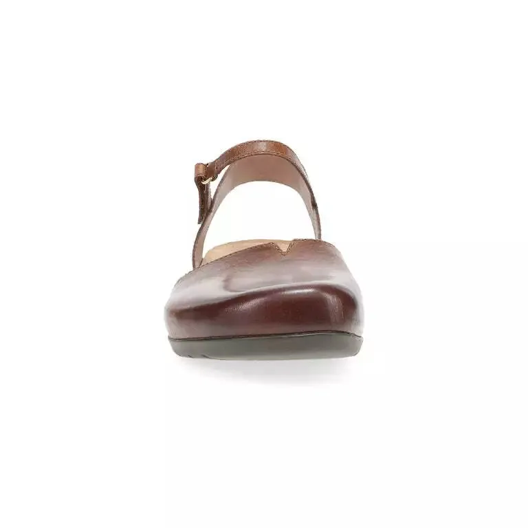 Dansko Women's Rowan Tan Waxy Burnished 6025155300