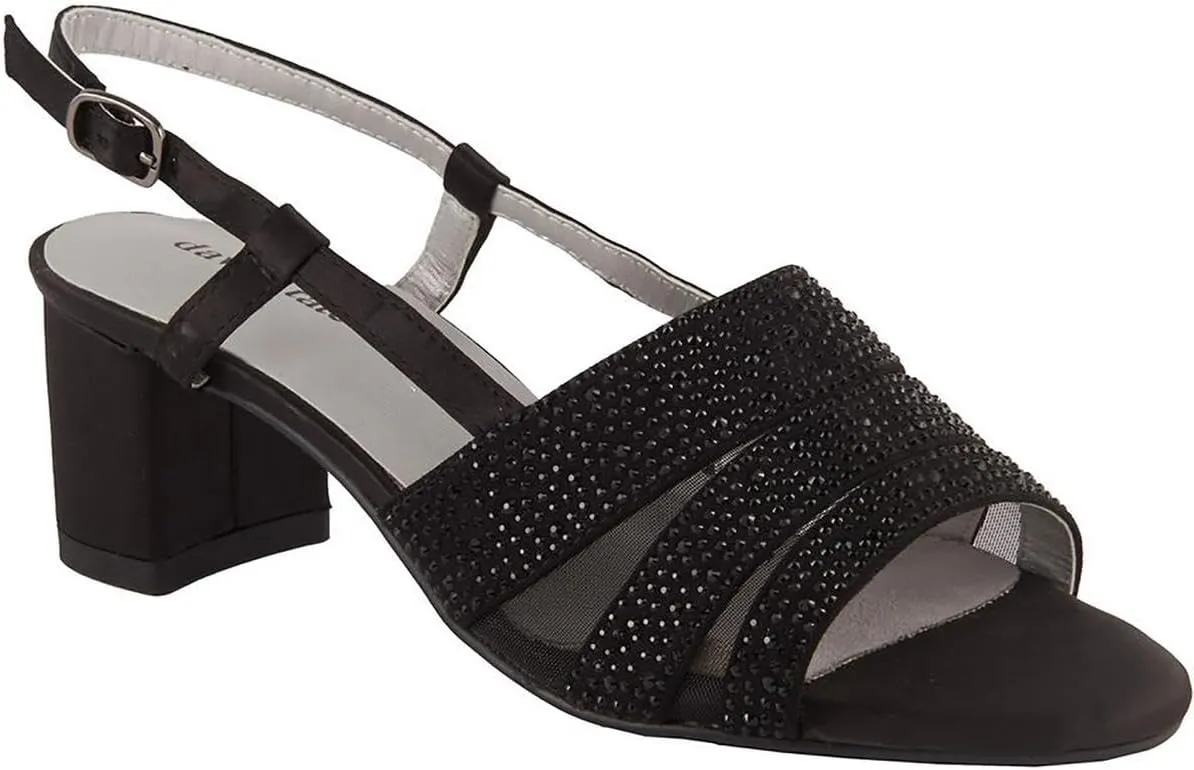 David Tate Womens Sparkle Rhinestone Heels