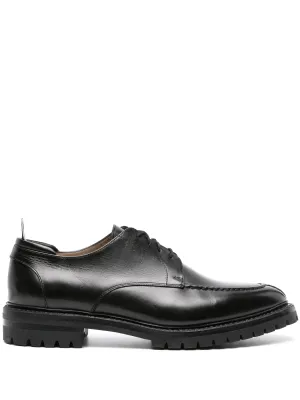 derby leather Extensive range shoes almond-toe Secure packaging